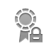 Lock, Certificate Gray icon