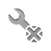 technical, Wrench, cross Gray icon