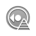 speaker, Left, pyramid, Channel Gray icon