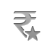 rupee, star, sign, Currency DarkGray icon