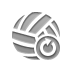 Reload, volleyball, Ball Gray icon
