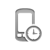 Mobile, Clock Gray icon