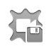 Diskette, video, effects Gray icon