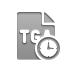 Clock, File, Tga, Format DarkGray icon