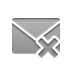 cross, envelope DarkGray icon