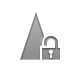 sharpen, open, Lock Gray icon