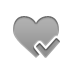 checkmark, Heart DarkGray icon