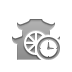 Buddhist, temple, Clock DarkGray icon