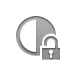 Lock, Contrast, open Gray icon