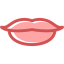 lips, love, romantic, Femenine, kiss, Body Part Black icon