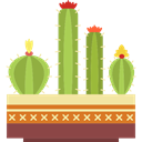 plant, Dessert, Botanical, nature, Cactus, dry YellowGreen icon
