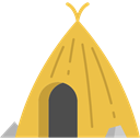 prehistoric, primitive, buildings, Stone Age, house SandyBrown icon