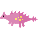 dinosaur, Wild Life, Extinct, Animals, Herbivore, stegosaurus Black icon