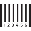 commerce, Products, Price, Barcode, horizontal Black icon