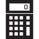 maths, Calculating, technology, Technological, Tools And Utensils, calculator Black icon