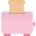 Toaster, Tools And Utensils, Bakery, Breads, toast, breakfast Pink icon