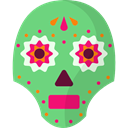 Mexico, skull, traditional, Crafts, head, Mexican, Artisanal DarkSeaGreen icon