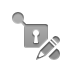 pencil, secure, Connection Gray icon