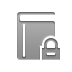 Lock, Book DarkGray icon