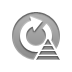 Reload, pyramid Gray icon