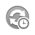 Clock, refresh Gray icon