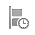 vertical, Clock, Left, Align Icon