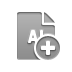 Format, File, Add, Ai DarkGray icon