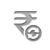 sign, refresh, rupee, Currency DarkGray icon