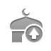 mosque up, Up, Mosque Gray icon