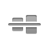 Align, Center, horizontal Gray icon