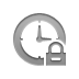 Lock, Clock Gray icon