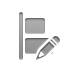 vertical, pencil, Align, Left Gray icon