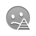 Confused, pyramid, smiley DarkGray icon