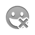 smiley, grin, cross DarkGray icon