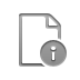 document, Info Gray icon