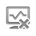 cross, monitor, network Gray icon