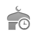 Clock, Mosque Gray icon