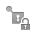 Connection, open, Lock, secure Gray icon