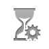 Gear, Hourglass Gray icon