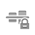 Center, Lock, Align, horizontal Gray icon