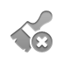 Close, wide, Brush Gray icon