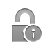 open, Lock, Info DarkGray icon