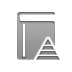 pyramid, Book Gray icon