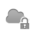 open, Lock, Cloud Icon