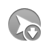 Down, right, arrowhead DarkGray icon