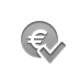 coin, checkmark, Euro Icon