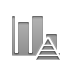 Bar, Stats, pyramid, chart Gray icon