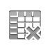 Spreadsheet, cross Icon