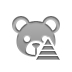 teddy, bear, pyramid Icon