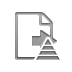 File, transfer, pyramid Gray icon